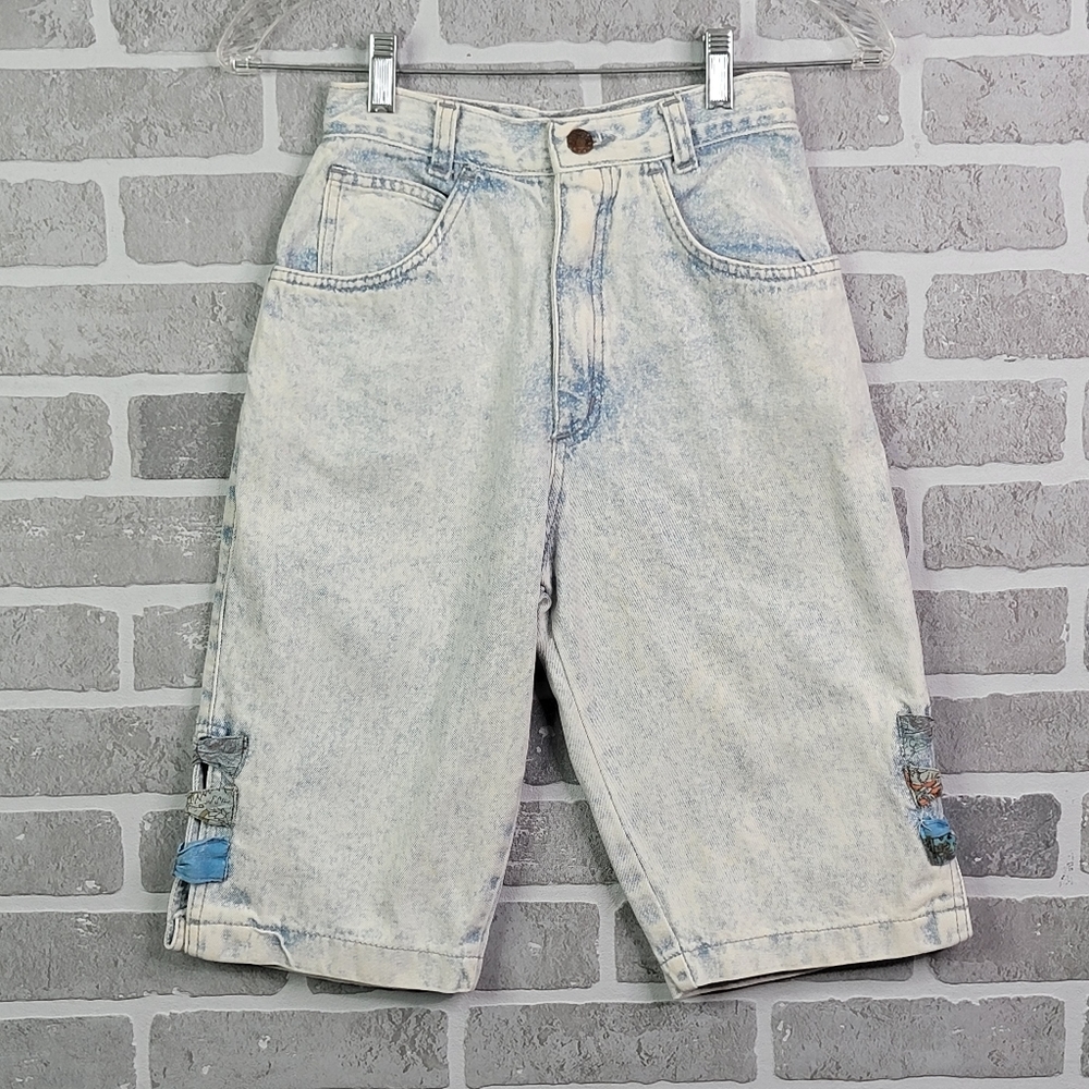 Cap Ferrat Vintage 80's 90's Acid Washed Mom Jean Shorts Jorts Women's Size 7